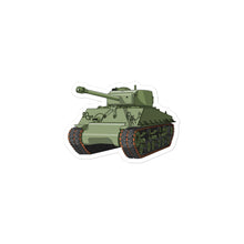 Load image into Gallery viewer, Sherman Tank Bubble-free stickers