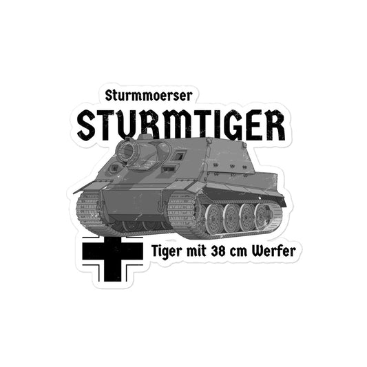 Sturmtiger Tank Bubble-free stickers