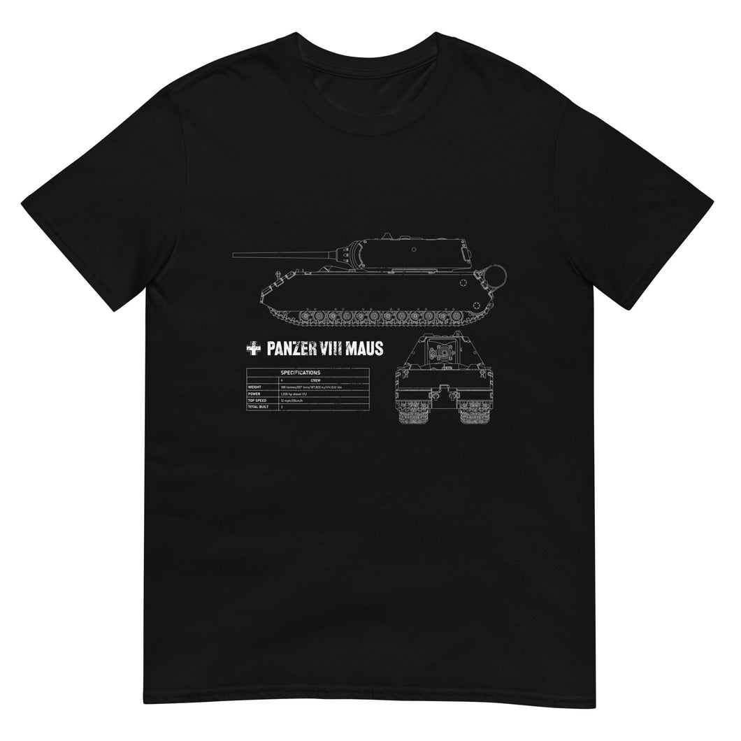 Maus Tank Blueprint Short-Sleeve Unisex T-Shirt