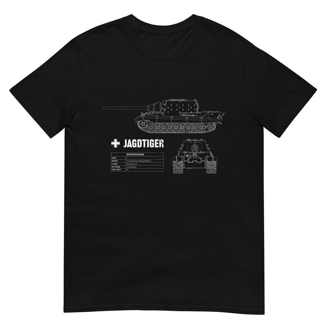 Jagdtiger Tank Blueprint Short-Sleeve Unisex T-Shirt