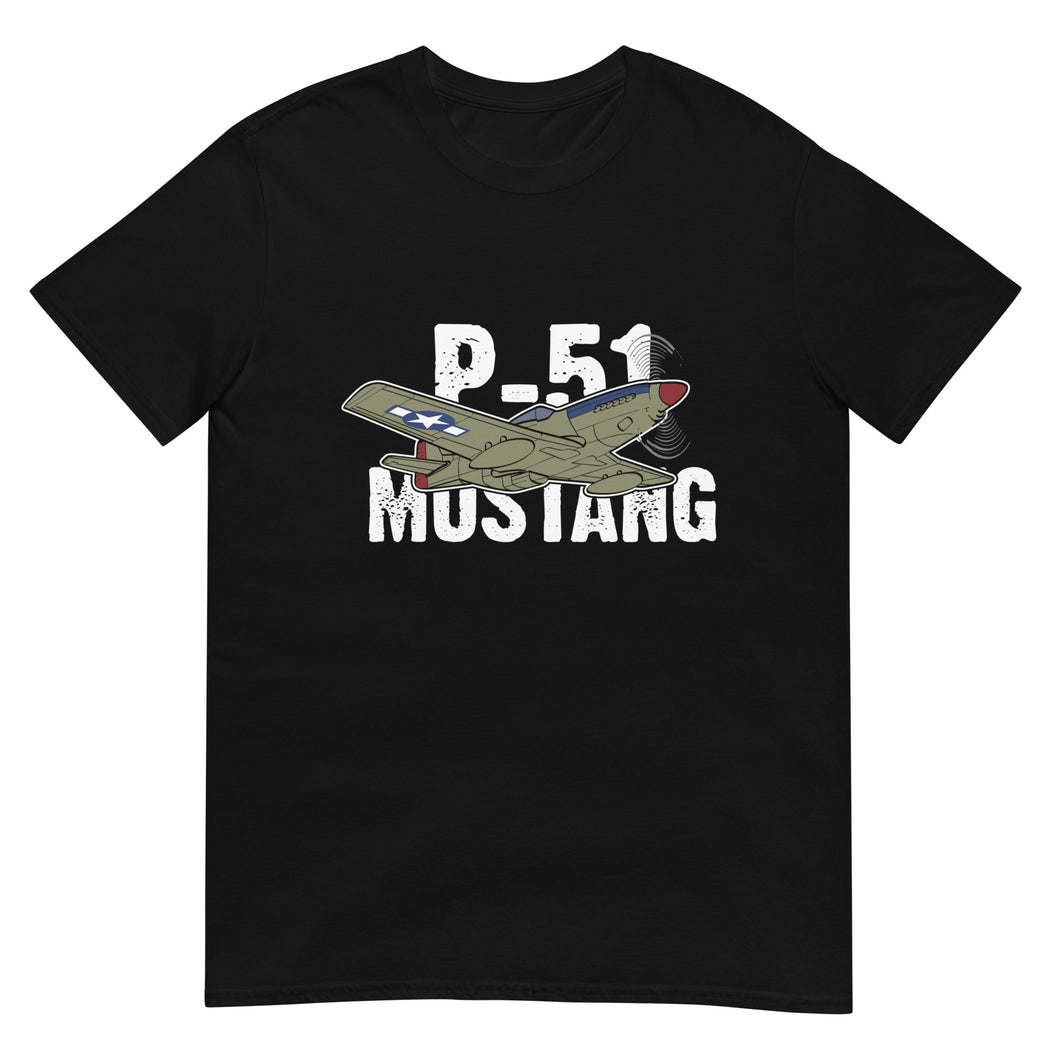 P-51 Mustang Aircraft Short-Sleeve Unisex T-Shirt
