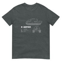 Load image into Gallery viewer, Jagdtiger Tank Blueprint Short-Sleeve Unisex T-Shirt
