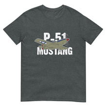 Load image into Gallery viewer, P-51 Mustang Aircraft Short-Sleeve Unisex T-Shirt
