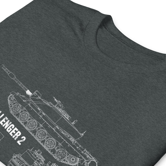 Challenger 2 Tank Blueprint T-Shirt