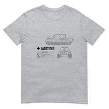 Load image into Gallery viewer, Jagdtiger Tank Blueprint Short-Sleeve Unisex T-Shirt