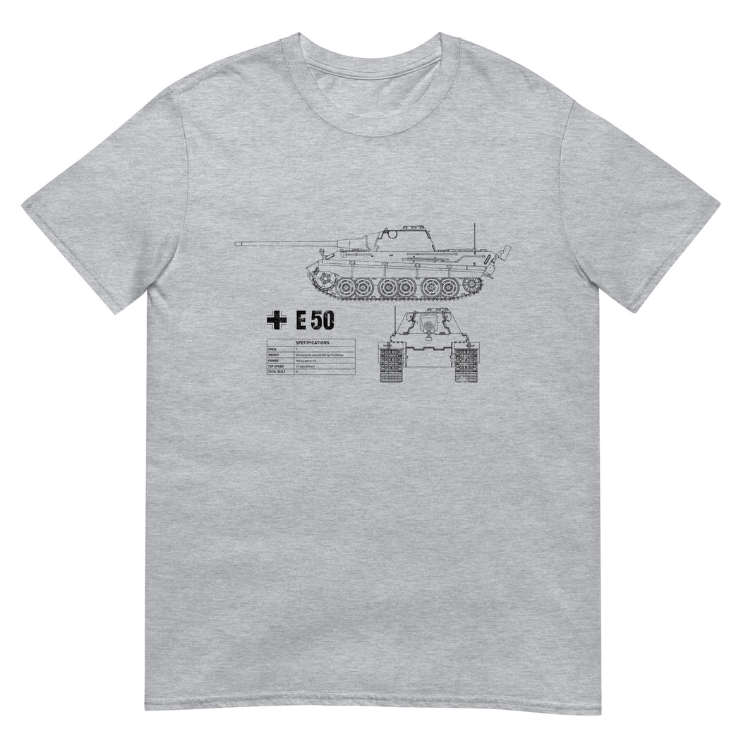 E 50 Tank Blueprint Short-Sleeve Unisex T-Shirt