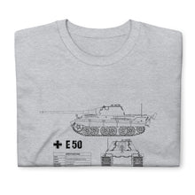 Load image into Gallery viewer, E 50 Tank Blueprint Short-Sleeve Unisex T-Shirt