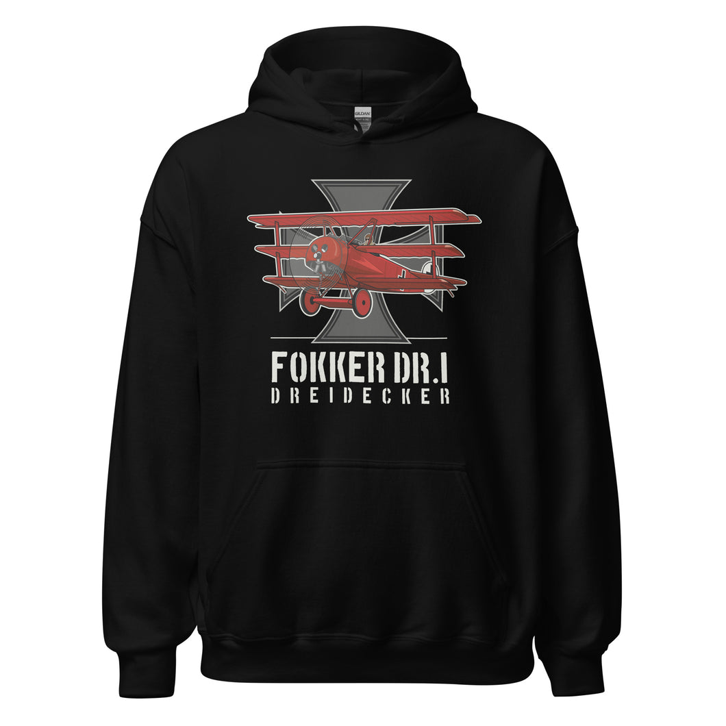 Fokker Dr.I Aircraft Unisex Hoodie