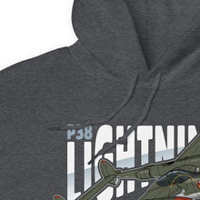 Load image into Gallery viewer, P-38 Lightning Aircraft Unisex Hoodie
