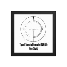 Load image into Gallery viewer, Framed Tiger I Reticle Poster