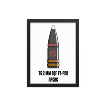 Load image into Gallery viewer, Framed 17 Pdr Round Poster