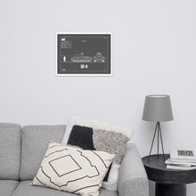 Load image into Gallery viewer, IS - 4 Blueprint Framed Poster 18" x 24"