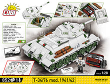 Load image into Gallery viewer, Cobi T-34/76 Tank Model Kit
