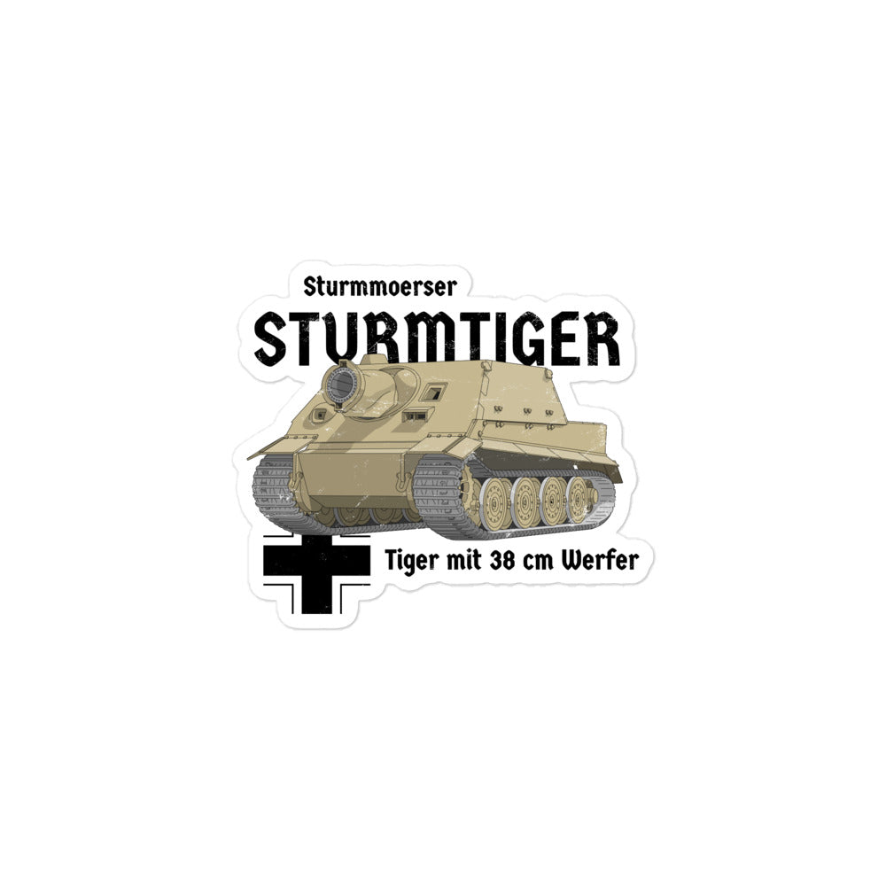 Sturmtiger Tank Bubble-free stickers