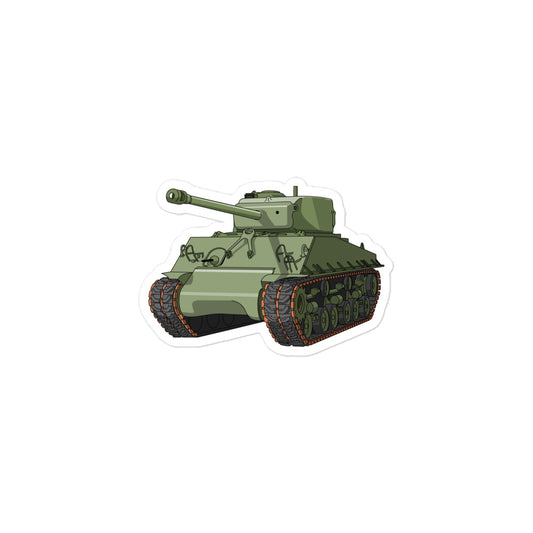 Sherman Tank Bubble-free stickers