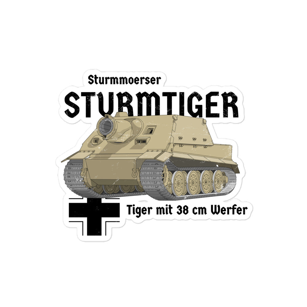 Sturmtiger Tank Bubble-free stickers