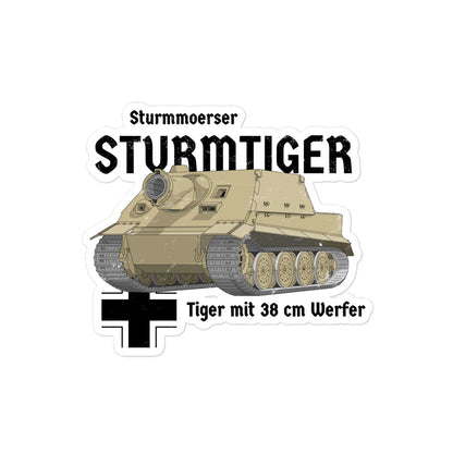 Sturmtiger Tank Bubble-free stickers