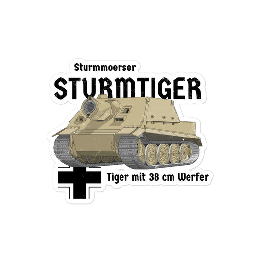 Sturmtiger Tank Bubble-free stickers