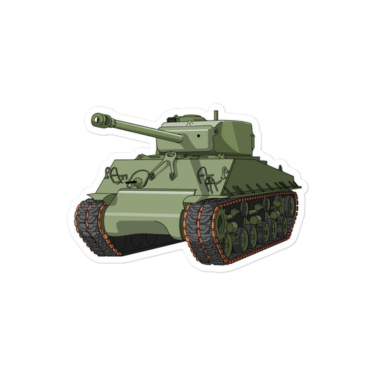 Sherman Tank Bubble-free stickers