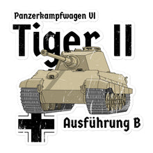 Load image into Gallery viewer, Tiger Tank II Bubble-free stickers
