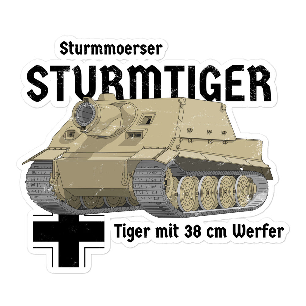 Sturmtiger Tank Bubble-free stickers