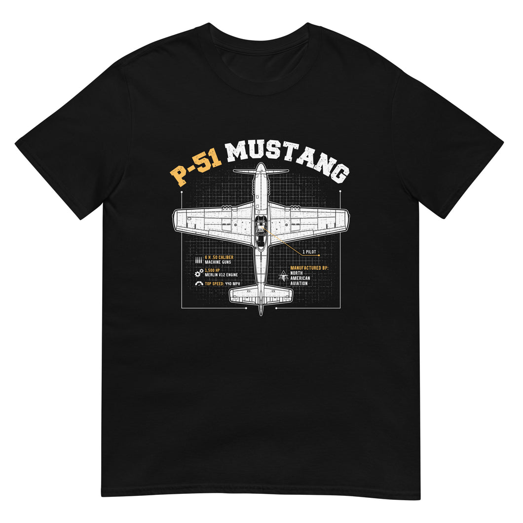 P-51 Mustang Short-Sleeve Unisex T-Shirt