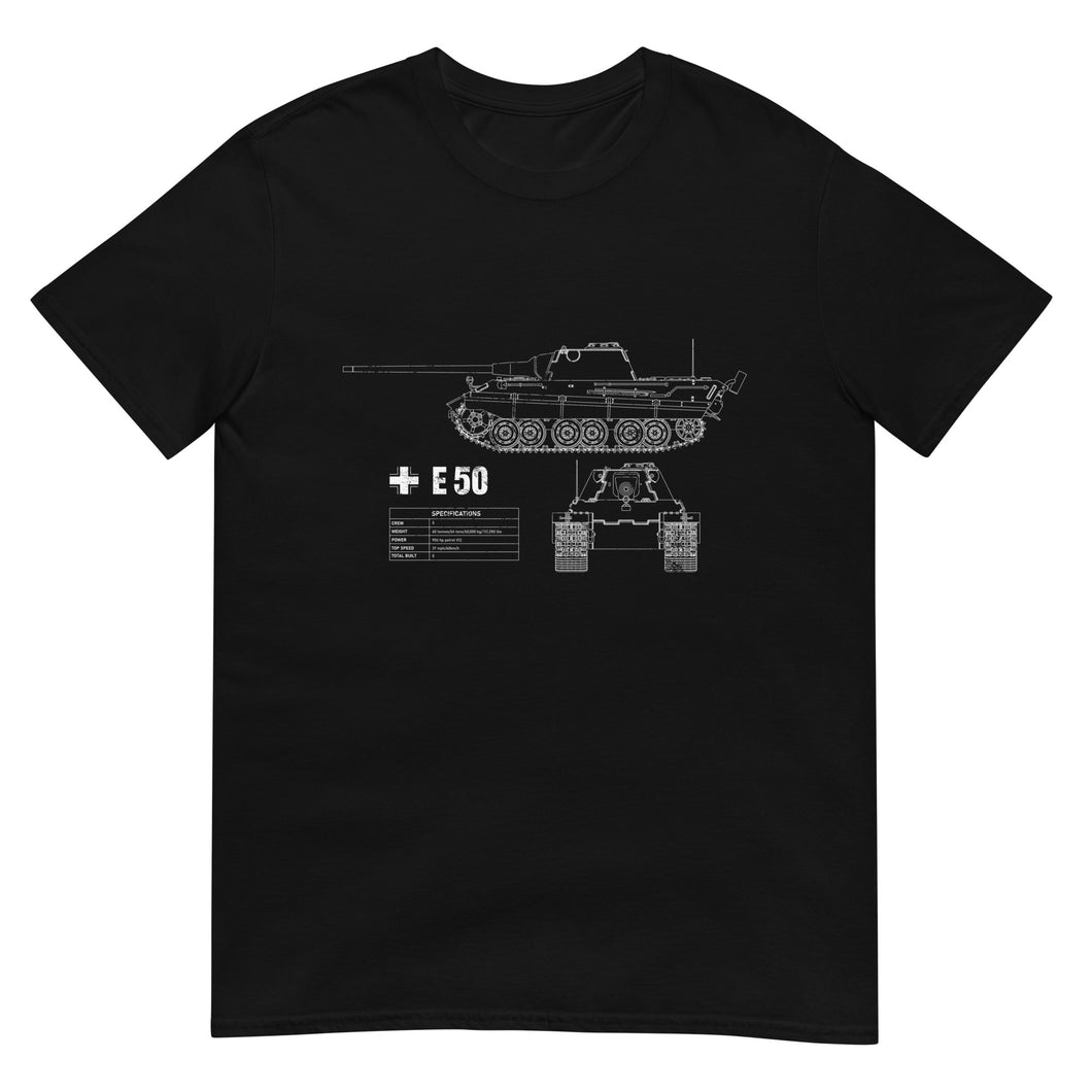 E 50 Tank Blueprint Short-Sleeve Unisex T-Shirt