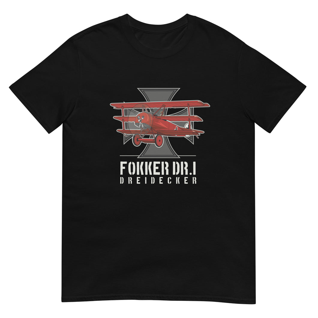 Fokker Dr.I Aircraft Short-Sleeve Unisex T-Shirt