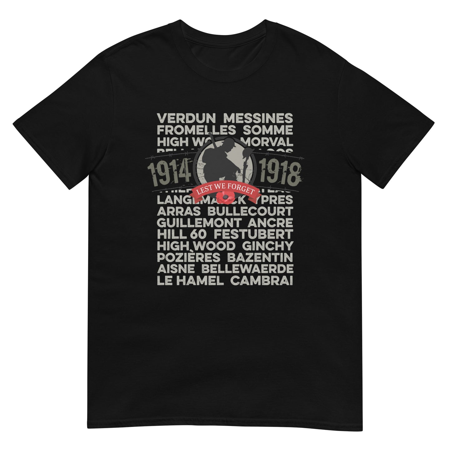 Lest We Forget Remembrance Day T-Shirt