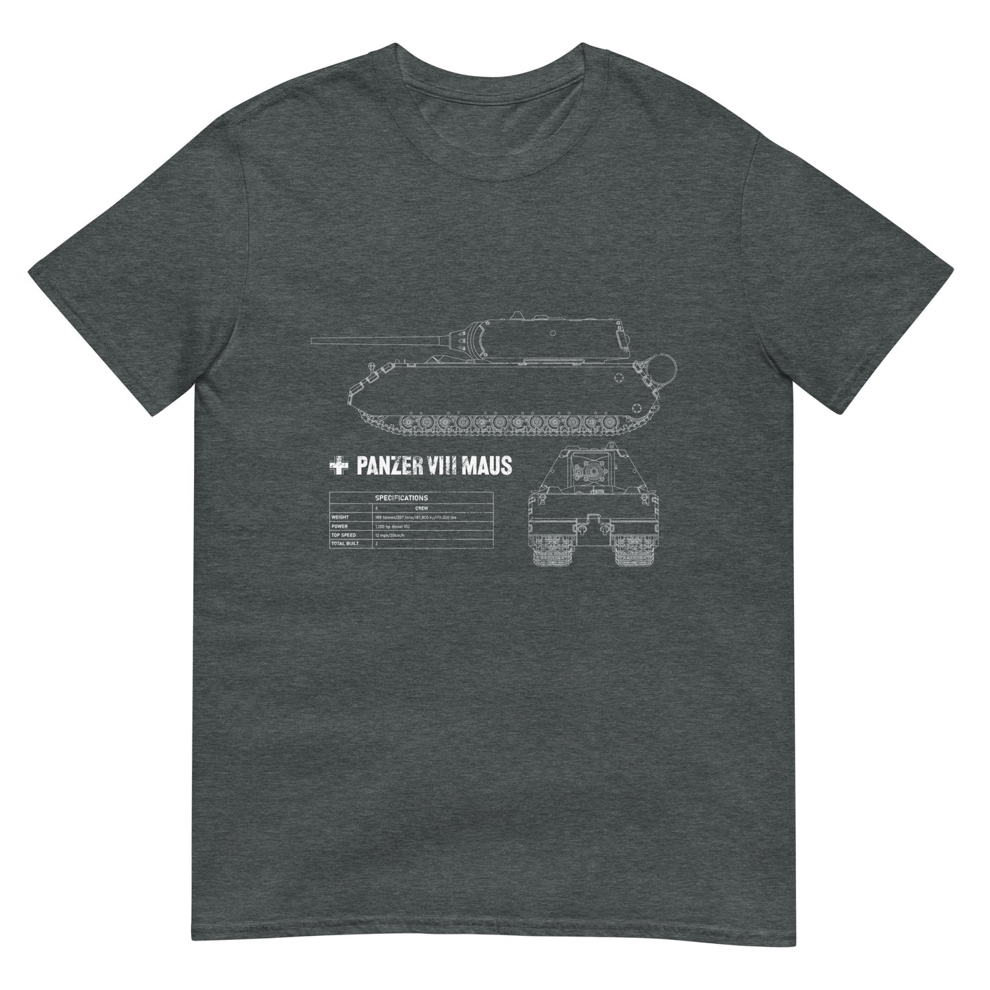 Maus Tank Blueprint Short-Sleeve Unisex T-Shirt