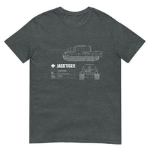 Load image into Gallery viewer, Jagdtiger Tank Blueprint Short-Sleeve Unisex T-Shirt
