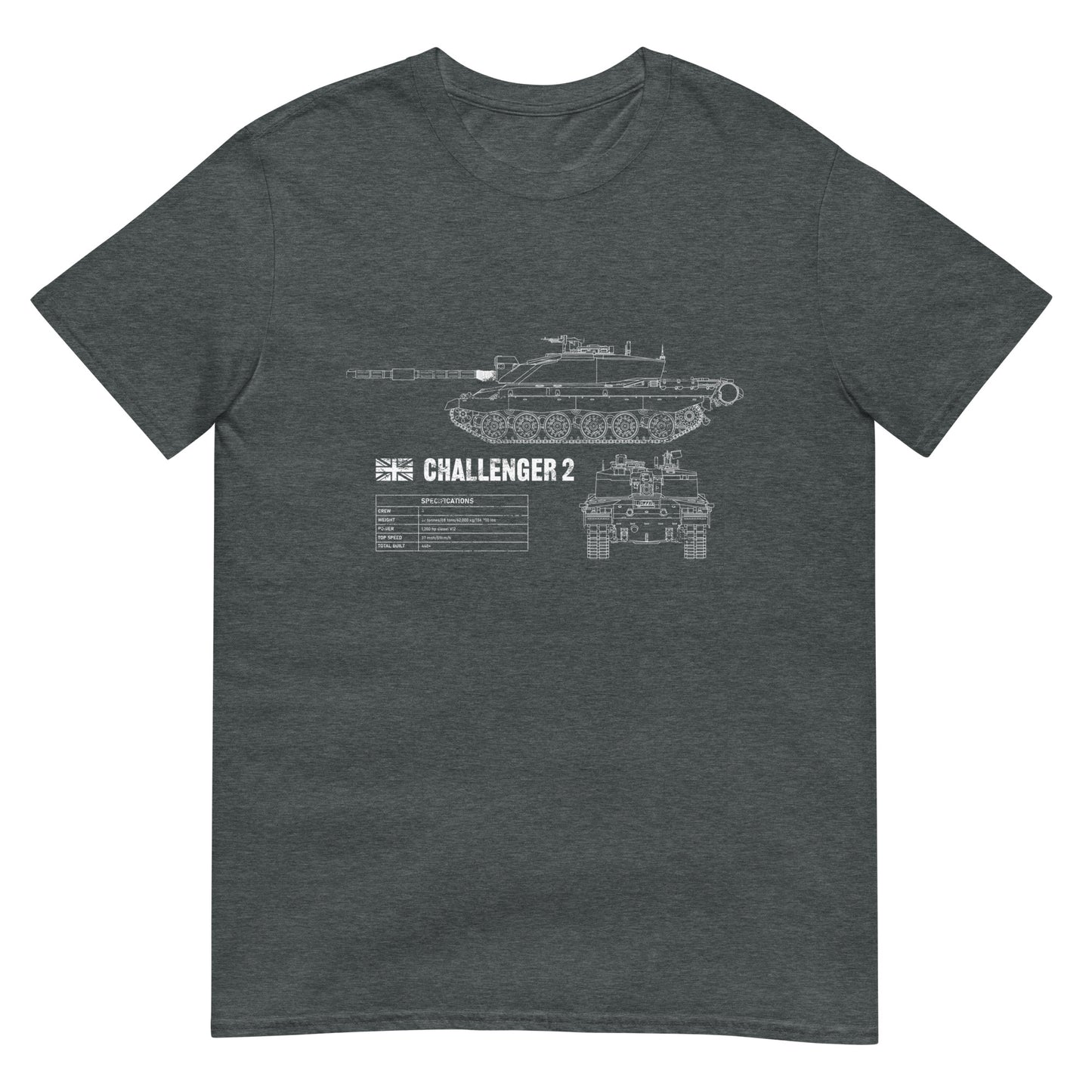 Challenger 2 Tank Blueprint T-Shirt