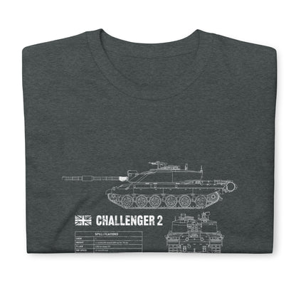 Challenger 2 Tank Blueprint T-Shirt
