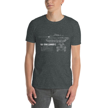 Challenger 2 Tank Blueprint T-Shirt