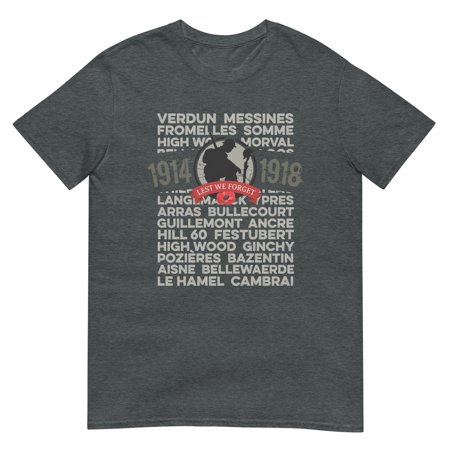 Lest We Forget Remembrance Day T-Shirt