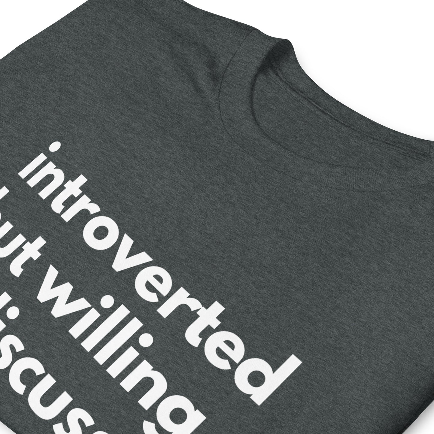 Introverted But Willing To Discuss Planes Short-Sleeve Unisex T-Shirt