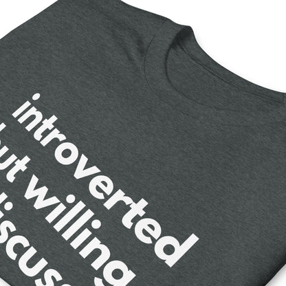 Introverted But Willing To Discuss Planes Short-Sleeve Unisex T-Shirt