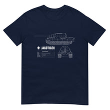 Load image into Gallery viewer, Jagdtiger Tank Blueprint Short-Sleeve Unisex T-Shirt
