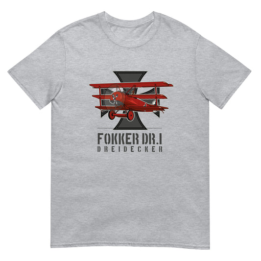 Fokker Dr.I Aircraft Short-Sleeve Unisex T-Shirt