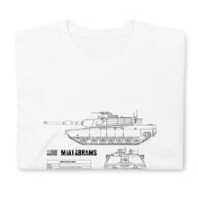 Load image into Gallery viewer, M1A1 Abrams Blueprint Short-Sleeve Unisex T-Shirt
