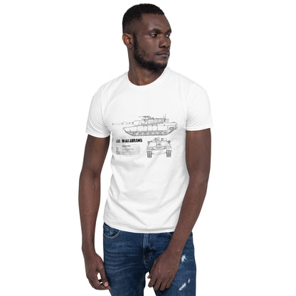 M1A1 Abrams Blueprint Short-Sleeve Unisex T-Shirt