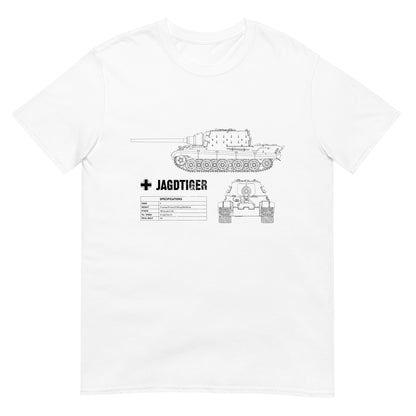 Jagdtiger Tank Blueprint Short-Sleeve Unisex T-Shirt