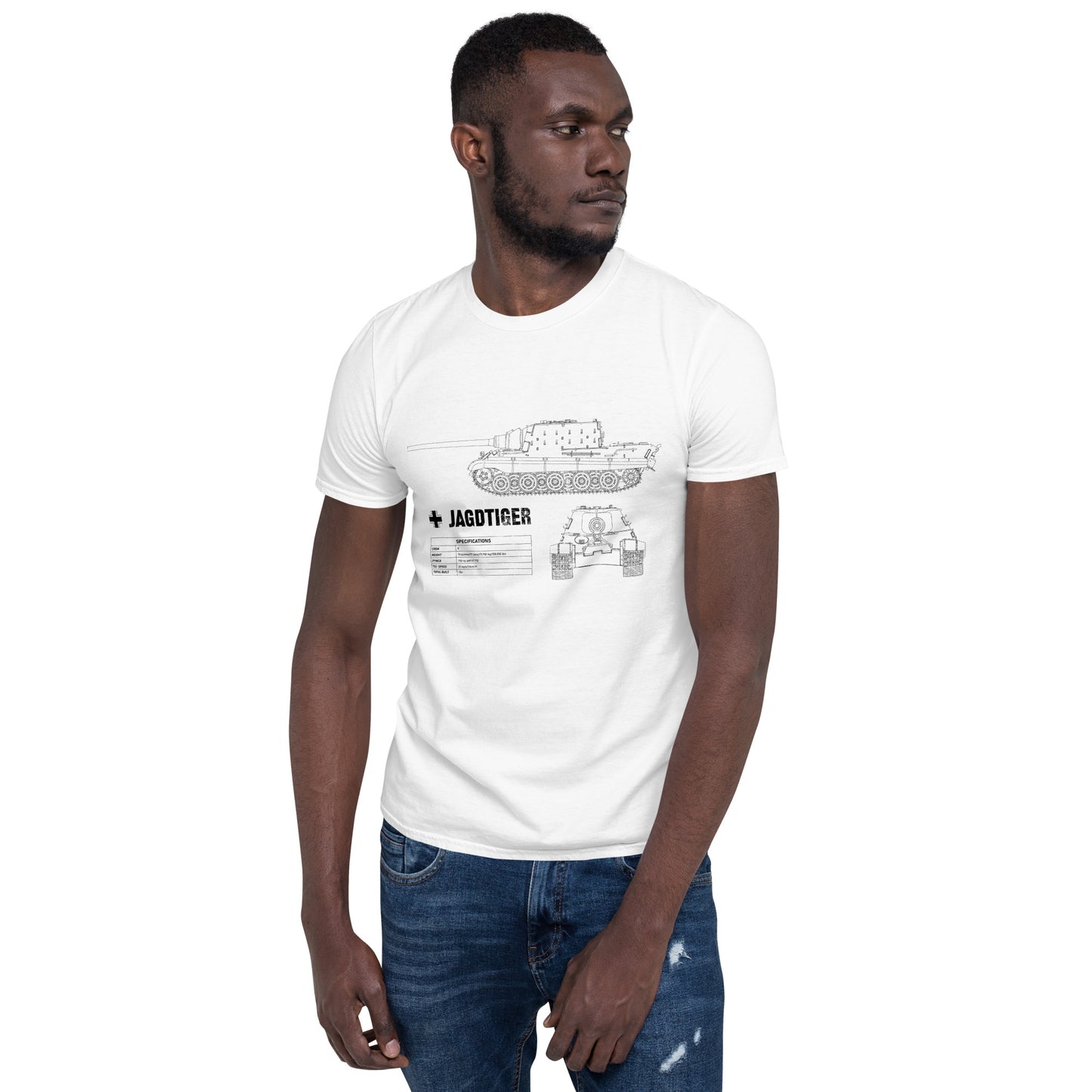 Jagdtiger Tank Blueprint Short-Sleeve Unisex T-Shirt