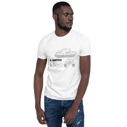 Jagdtiger Tank Blueprint Short-Sleeve Unisex T-Shirt
