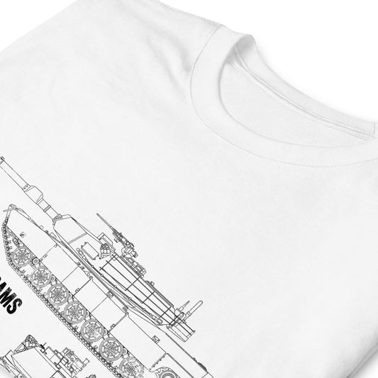 M1A1 Abrams Blueprint Short-Sleeve Unisex T-Shirt