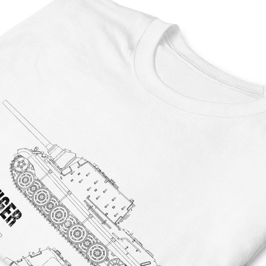 Jagdtiger Tank Blueprint Short-Sleeve Unisex T-Shirt