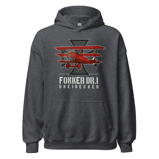 Fokker Dr.I Aircraft Unisex Hoodie