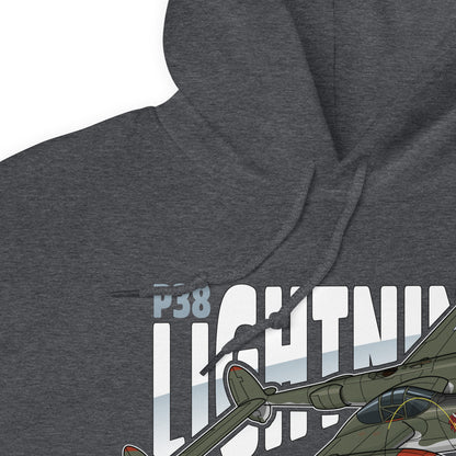 P-38 Lightning Aircraft Unisex Hoodie