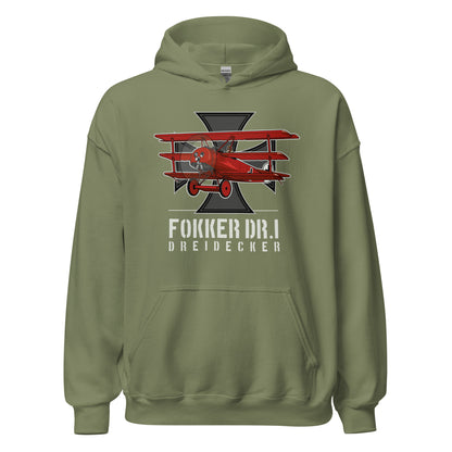 Fokker Dr.I Aircraft Unisex Hoodie