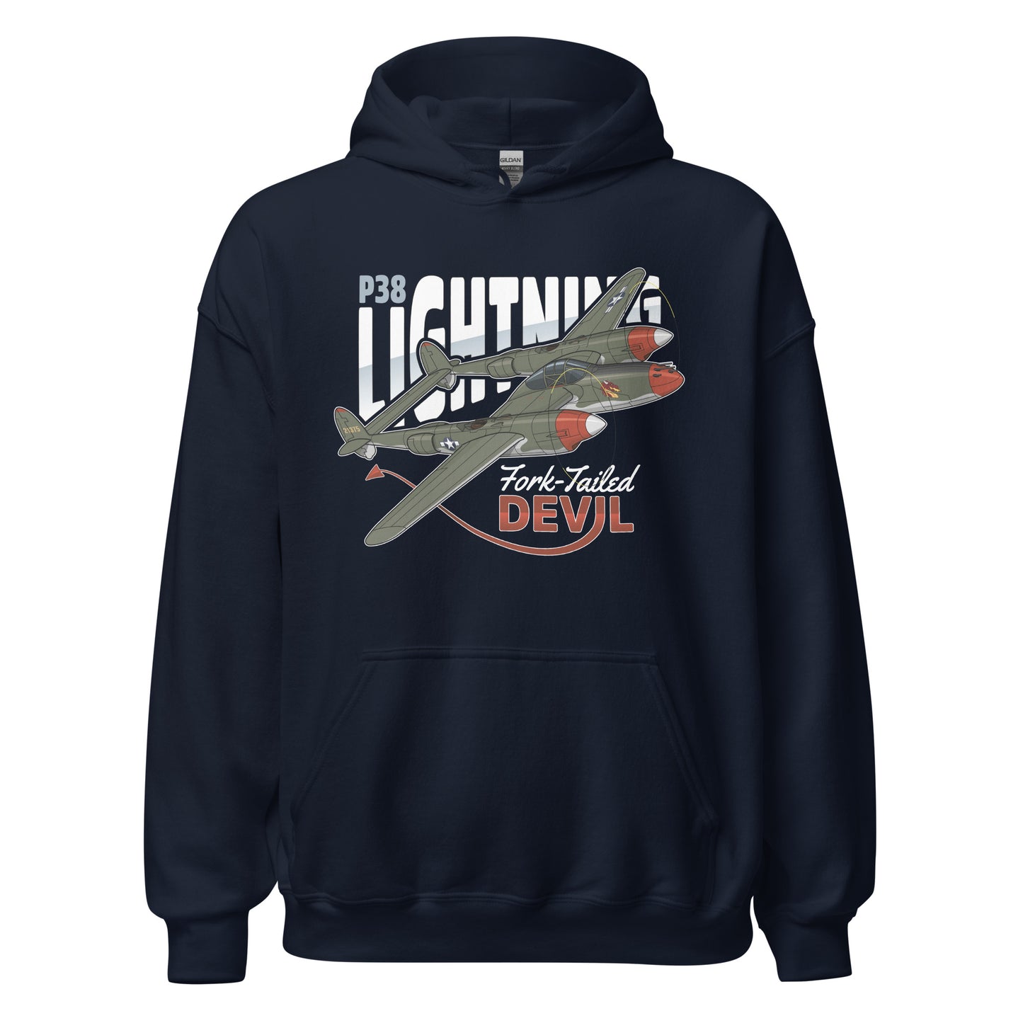 P-38 Lightning Aircraft Unisex Hoodie